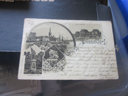 Gruss Aus Dusseldorf Old Litho Postcards - Other & Unclassified
