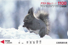 Japan Prepaid Astrum Card 1000 - Squirrel Animal - Japon