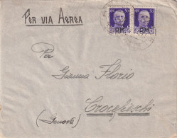 ITALIA  BUSTA. 30 6 43. PM. DIV. CASALE. PM 45.  AVIA AEREA PER CROCEFIESCHI - Posta Militare (PM)