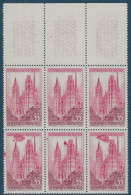France 1957 Cathedrale Rouen N°1129b&c** Probablement La Plus Belle Variété Type Des Gravés Modernes ! RRR Signé CALVES - Neufs