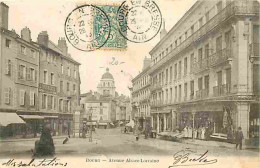 01 - Bourg En Bresse - Avenue Alsace-Lorraine - Animée - Librairie - Pharmacie - Boucherie - Oblitération Ronde De 1905  - Other & Unclassified