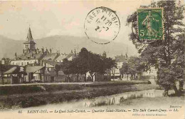88 - Saint Dié - Le Quai Sadi Carnot - Quartier Saint Martin - Oblitération Ronde De 1921 - CPA - Voir Scans Recto-Verso - Saint Die