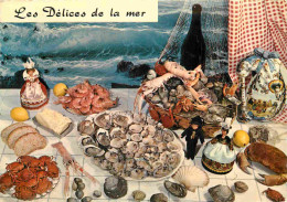 Recettes De Cuisine - Fruits De Mer - Délices De La Mer - Gastronomie - Carte Dentelée - CPSM Grand Format - Voir Scans  - Recettes (cuisine)
