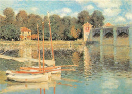 Art - Peinture - Claude Monet - Le Pont à Argenteuil, 1874 - The Bridge At Argenteuil, 1874 - Carte Neuve - CPM - Voir S - Paintings