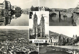 12 - Espalion - Multivues - Mention Photographie Véritable - Carte Dentelée - CPSM Grand Format - Voir Scans Recto-Verso - Espalion