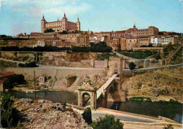Espagne - Espana - Castilla La Mancha - Toledo - Puente De Alcantara Al Fondo El Alcazar - Pont De Alcantara Au Fond Le  - Toledo
