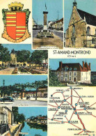 18 - Saint Amand Montrond - Multivues - Blasons - Carte Dentelée - CPSM Grand Format - Voir Scans Recto-Verso - Saint-Amand-Montrond