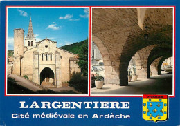 07 - Largentière - Cité Médiévale En Ardèche - Multivues - Blasons - CPM - Voir Scans Recto-Verso - Largentiere