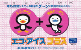 Japan Prepaid Libary Card 500 - Drawing Penguin Seal - Japon