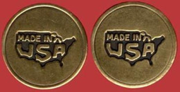 ** LOT  2  JETONS  U. S. A. ** - Noodgeld