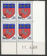 REUNION  N° 386 Bloc De 4 Coin Daté 11 / 4 68 NEUF** LUXE SANS CHARNIERE NI TRACE / Hingeless  / MNH - Unused Stamps