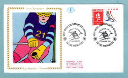 FDC France 1991 - XVIe - JO - Jeux Olympiques D'hiver Albertville - Slalom - YT 2676 - 73 Les Menuires - 1990-1999