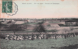 Noisy Le Sec - 76 Eme De Ligne - Militaires - Service En Campagne - Carte Tramée Et Toilée  - CPA °J - Noisy Le Sec