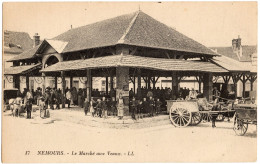 FRANCE - NEMOURS - Le Marché Aux Veaux - Attelage - - Nemours