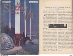 C1  La SCIENCE Et La VIE # 84 Juin 1924 HUGO GERNSBACK Communication MARS SF Port Inclus France - Antes De 1950