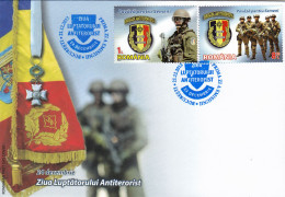 The Anti-terrorist Fighter, COVER FDC,  2012, ROMANIA - FDC