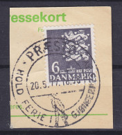 Denmark 1976 Mi. 625, 6.00 Kr. Kleines Reichswappen. Sonderstempel 'Hold Ferie I Gjøngernes By' PRÆSTØ 1977 Clip - Gebruikt