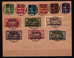 Memel 18-28 Und 30 Gestempelt Auf Brief #IE290 - Memel (Klaipeda) 1923