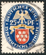 Allemagne Germany Deutsches Reich 1926: Nothilfe  "Thüringen" Michel-No. 400 ⊙ (Michel 2020 = 25.00 Euro) - Gebruikt