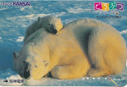 Japan Prepaid Kansai Card 1000 - Polar Bears - Japon