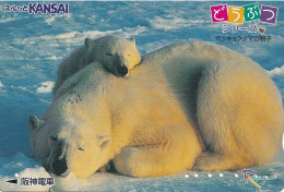 Japan Prepaid Kansai Card 2000 - Polar Bears - Japon