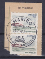 Denmark 1975 Mi. 600 100 Øre Møgeltønder Koog Sonderstempel 'Museumstoget Maribo - Bandholm' MARIBO 1976 Clip Cz. Slania - Gebruikt