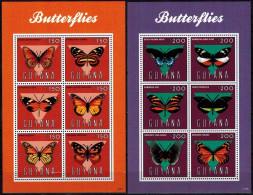 MDV-BK20-423 MINT  ¤ GUYANA 2013 KOMPL. SET ¤ BUTTERFLIES PAPILLONS SETAS MARIPOSAS FARFALLE SCHMETTERLINGE VLINDERS - Butterflies