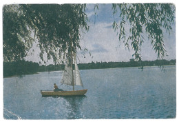 RO 94 - 13620 BUCURESTI, Romania, Lake Herastrau - Stationery, Old Postcard - Used - 1960  - Roumanie