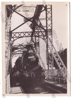 RO 94 - 19138 CERNAVODA, Dobrogea, Train On The Bridge ( 18/13 Cm ) Romania - Old Press Photo - 1941 - Treni