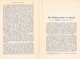 A102 1488 Hoffmann Martell Frühmesserbuch Martelltal Südtirol Artikel 1886 - Other & Unclassified