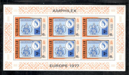 GIBRALTAR......1977:Michel366mnh** Block Of6 - Gibilterra