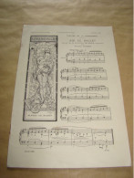 VR20 Ancienne Partition Musique LORENZACCIO Alfred De Musset Dessin Sarah Bernhardt Par A. MUCHA 1896 L'Illustration - Partitions Musicales Anciennes