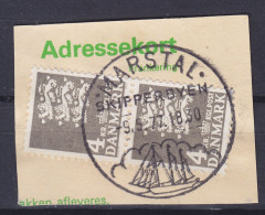 Denmark 1969 Mi. 484, 4.00 Kr Kleines Reichswappen Sonderstempel 'Skipperbyen' MARSTAL 1977 Clip - Gebraucht