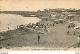 PREFAILLES VUE GENERALE DE LA PLAGE ET DE LA COTE DE ST GILDAS - Préfailles