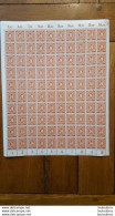 PLANCHE DE 100 TIMBRES DEUTSCHE POST  24 PFENNIG - Sonstige & Ohne Zuordnung