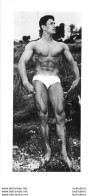 PHOTO HOMME EN MAILLOT DE BAIN CULTURISME CULTURISTE 26.50 X 12.50 CM - Sporten