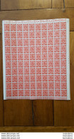 PLANCHE DE 100 TIMBRES DEUTSCHE POST  12 PFENNIG - Sonstige & Ohne Zuordnung