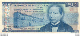 BILLET  EL BANCO DE MEXICO 50 PESOS - Mexique