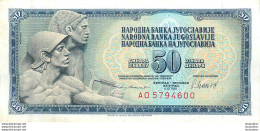 BILLET   YOUGOSLAVIE   50 DINARA - Yugoslavia