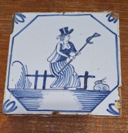 Carreau Delft Antique. Holland. 13 Cm X 13 Cm. 12. - Delft (NLD)