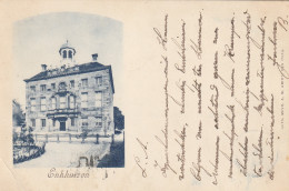 4934 69 Enkhuizen, Stadhuis. Rond 1900. (Linksonder Een Vouw, Achterkant Plakband)  - Enkhuizen