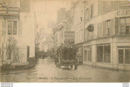 MEAUX  RUE SAINT NICOLAS INONDATION 1910 - Meaux