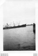 LE HAVRE CARGO EN PARTANCE POUR L'AMERIQUE 06/1952 PHOTO ORIGINALE 9 X 6 CM - Boats