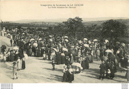 LA GUICHE INAUGURATION DU SANATORIUM LA FOULE ECOUTANT LES DISCOURS - Autres & Non Classés