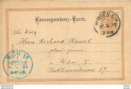 ENTIER POSTAL 1897 AUTRICHE WIEN - Brieven En Documenten