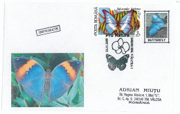 COV 13 - 303 BUTTERFLY, Romania - Cover - Used - 2005 - Cartas & Documentos