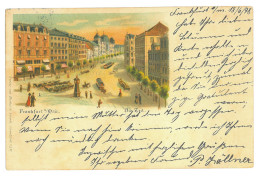 GER 95 - 17130 FRANKFURT, Litho, Germany - Old Postcard - Used - 1898 - Frankfurt A. Main