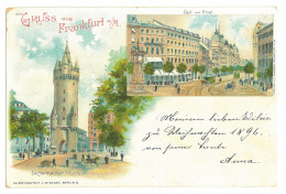 GER 95 - 17185 FRANKFURT, Litho, Germany - Old Postcard - Unused - Frankfurt A. Main