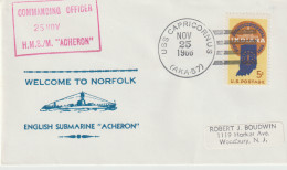 16030  WELCOME TO NORFOLK ' SOUS-MARIN ACHERON - ENGLISH SUBMARINE - Naval Post