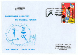 H 5 - 125 HANDBALL, Russia-Austria, Romania - Cover - Used - 2000 - Cartas & Documentos